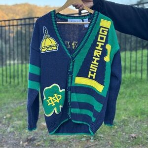 Men’s Vintage 90’s Belle Pointe Notre Dame Fighting Irish Sweater Large
